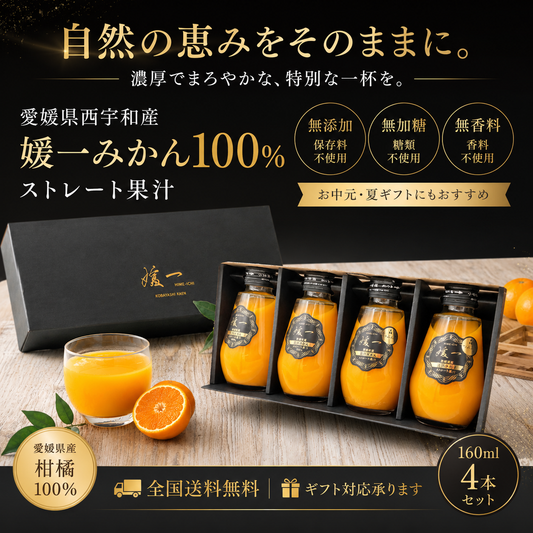 『媛一ジュース』小瓶160ml×４本セット